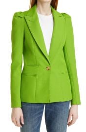 Box Pleat Puff Sleeve Blazer at Nordstrom